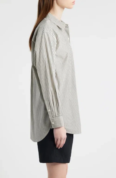 Rails Elsa Stripe Button-up Shirt In Gray