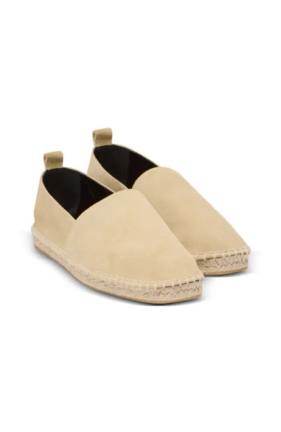 Balmain Suede Logo Espadrilles In Yellow