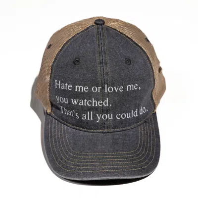 Praying Hate Me Hat Blue In Black