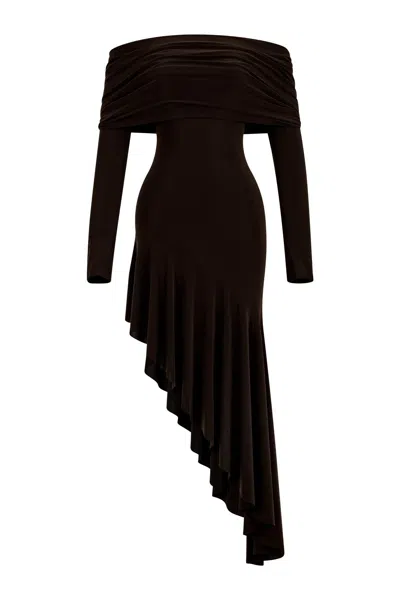 Growny Women's Florencia Dress Brown In Black