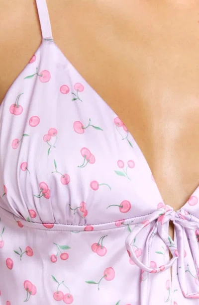 Honeydew Rowan Satin Camisole & Short Pajamas In Purple