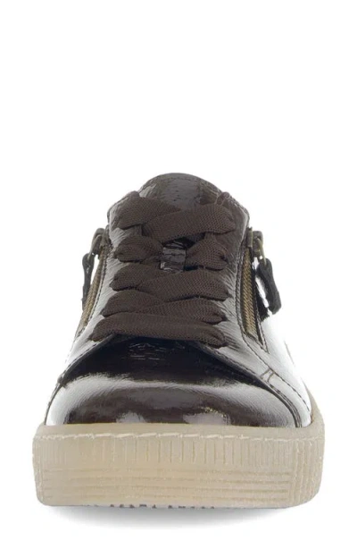 Gabor Low Top Sneaker In Brown