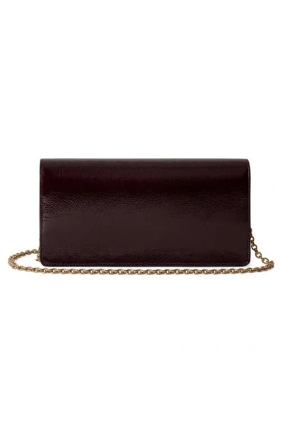 Mulberry Darley Patent Leather Clutch In Black
