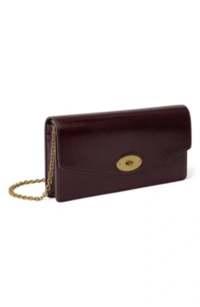 Mulberry Darley Patent Leather Clutch In Black