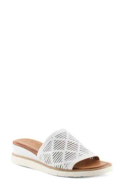 Spring Step Zali Slide Sandal In White