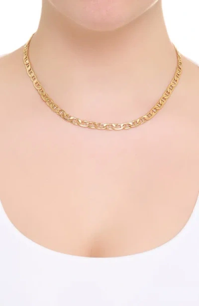 Athra Luxe Anchor Chain Choker Necklace In Gold
