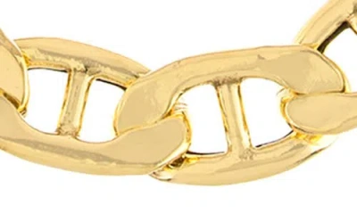 Athra Luxe Anchor Chain Choker Necklace In Gold