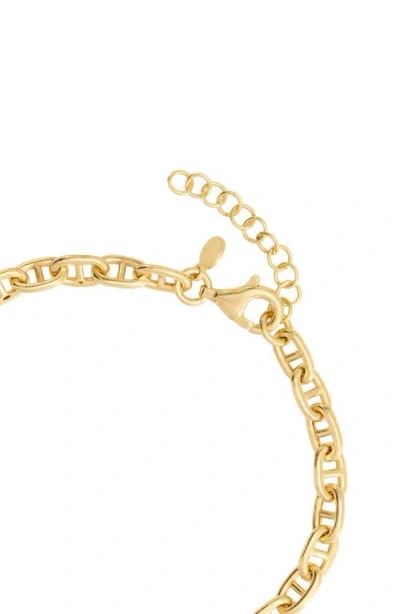 Athra Luxe Luxe Mariner Graduated Link Bracelet In Gold