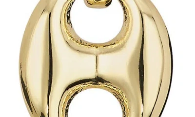 Athra Luxe Pavé Mariner Link Drop Earrings In Gold