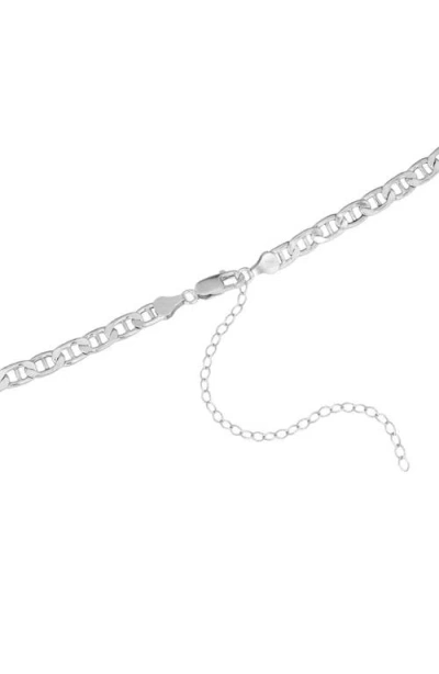 Athra Luxe Anchor Chain Choker Necklace In Metallic