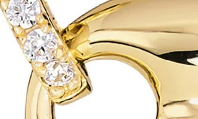 Athra Luxe Pavé Bold Mariner Chain Necklace In Gold