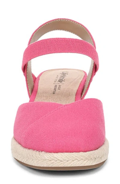 Lifestride Pilar Slingback Espadrille Platform Wedge Sandal In Pink