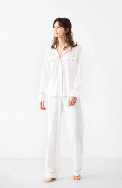 Salua Classic Luxury Pajamas In White