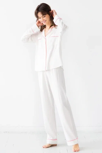 Salua Classic Luxury Pajamas In White