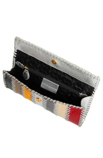 Rebecca Minkoff Whipstitch Patchwork Leather Clutch In Multi