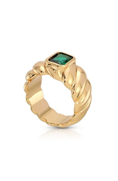 Ettika So Twisted Statement Ring In Gold