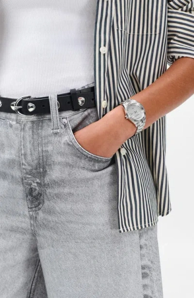 Rag & Bone Lex Bracelet Watch, 34mm In Silver