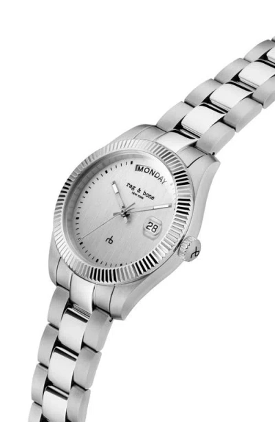 Rag & Bone Lex Bracelet Watch, 34mm In Silver