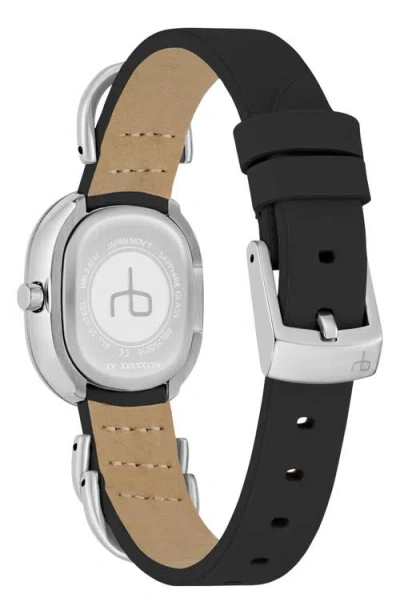 Rag & Bone Rory Leather Strap Watch, 25mm In Black