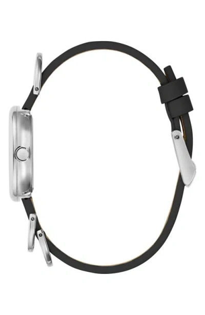 Rag & Bone Rory Leather Strap Watch, 25mm In Black