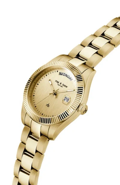Rag & Bone Lex Bracelet Watch, 34mm In Gold