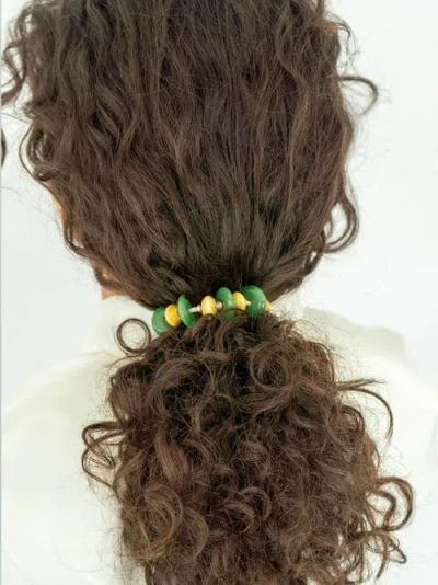 By Lilla Samba Capsule Bracelet Hair Tie In Yellow