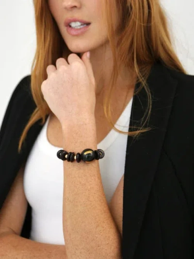 By Lilla Limo Capsule Bracelet Hairtie In Brown