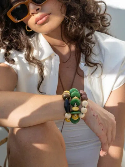 By Lilla Samba Capsule Bracelet Hair Tie In Yellow