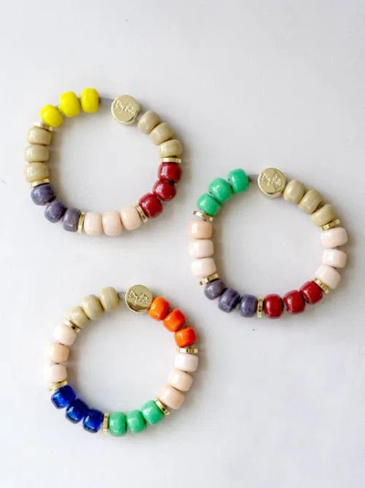 By Lilla Greenwich Capsule Bracelet Hair Tie In Multi