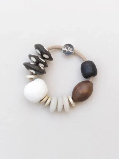 By Lilla Subway Capsule Bracelet Hairtie In Brown