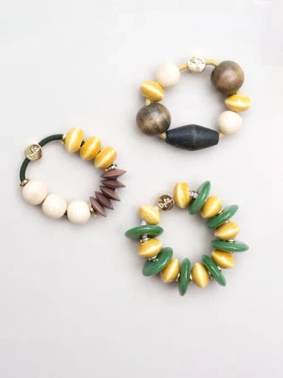 By Lilla Cacao Capsule Bracelet Hair Tie In Multi