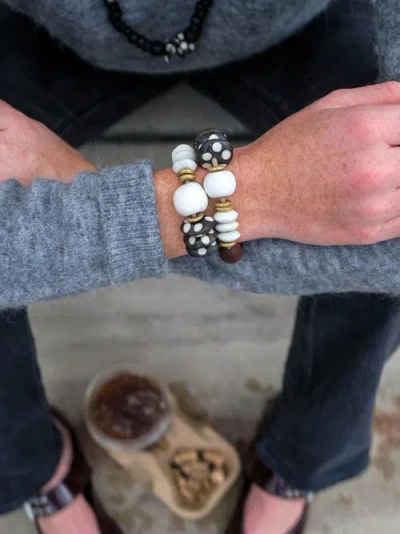 By Lilla Subway Capsule Bracelet Hairtie In Brown