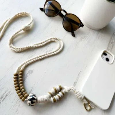 By Lilla Knotical Crossbody Phonestrap In Blue