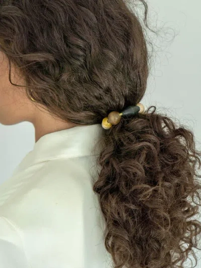 By Lilla Cacao Capsule Bracelet Hair Tie In Multi