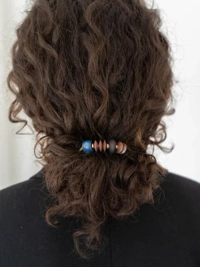 By Lilla Amber Capsule Bracelet Hair Tie In Gold