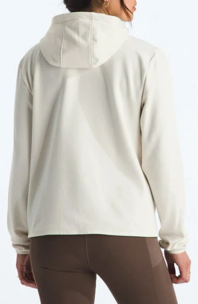 The North Face Performance Fleece Full Zip Hoodie Jacket In White