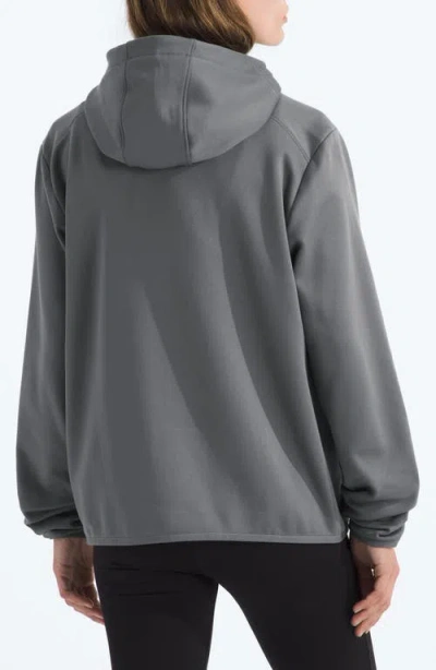 The North Face Performance Fleece Full Zip Hoodie Jacket In Gray
