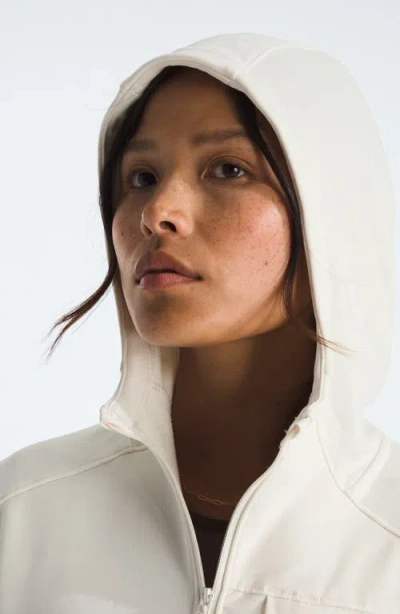 The North Face Performance Fleece Full Zip Hoodie Jacket In White