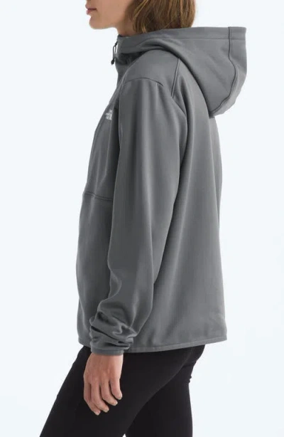 The North Face Performance Fleece Full Zip Hoodie Jacket In Gray