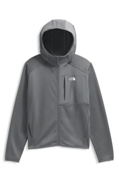 The North Face Performance Fleece Full Zip Hoodie Jacket In Gray