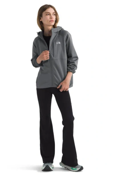 The North Face Performance Fleece Full Zip Hoodie Jacket In Gray