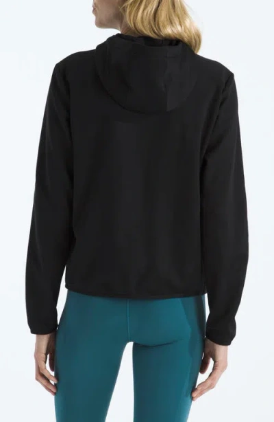 The North Face Performance Fleece Full Zip Hoodie Jacket In Black
