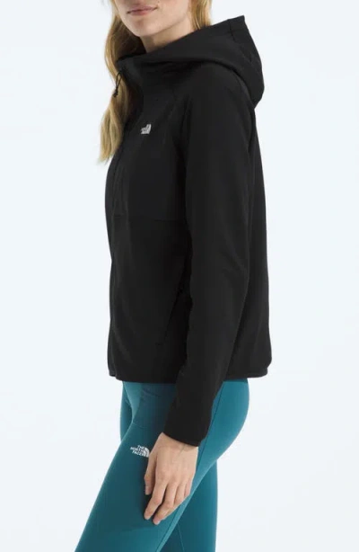 The North Face Performance Fleece Full Zip Hoodie Jacket In Black