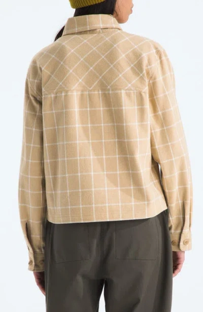 The North Face Valley Plaid Organic Cotton Flannel Shirt Jacket In Multi