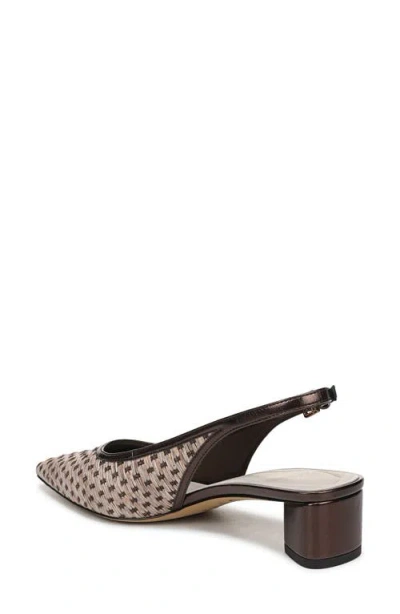 Sarto By Franco Sarto Amelie Slingback Pointed Toe Pump In Brown