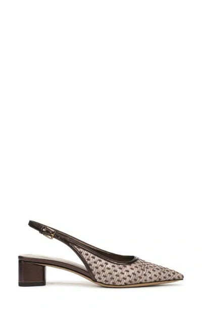 Sarto By Franco Sarto Amelie Slingback Pointed Toe Pump In Brown