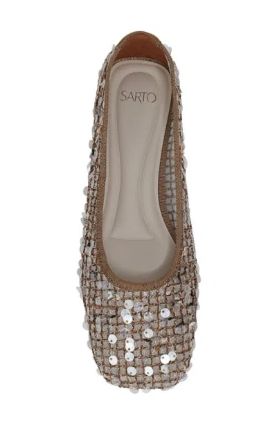Sarto By Franco Sarto Flexa Winley Ballet Flat In Brown
