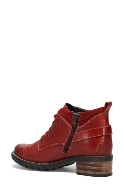 Taos Mini Cave Ankle Boot In Red