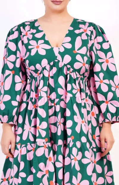 Leota Zariah Empire Waist Mini Dress In Multi