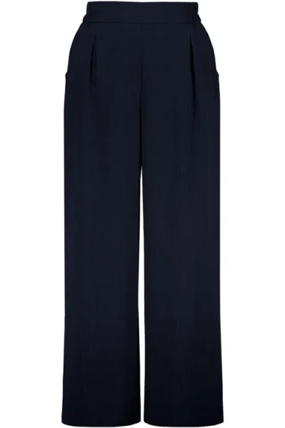 Bishop + Young Micro Plisse Pull-on Pant In Purple